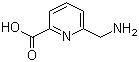 structure of CAS# 160939-10-6, 6-Aminomethyl-2-pyridinecarboxylic acid