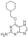 structure of CAS# 161058-83-9, 2-Amino-6-(cyclohexylmethoxy)purine;O6-(Cyclohexylmethyl)guanine
