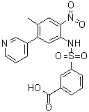 结构式 CAS# 1612888-66-0, Alofanib