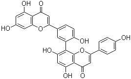 Amentoflavone molecular structure (CAS 1617-53-4)