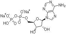 Adenosine-5'-diphosphate disodium salt molecular structure (CAS 16178-48-6)