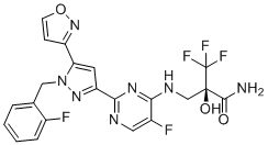 结构式 CAS# 1628732-62-6, Olinciguat