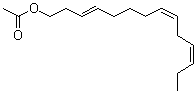 (3E,8Z,11Z)-3,8,11-Tetradecatrien-1-yl acetate molecular structure (CAS 163041-94-9)