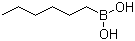 structure of CAS# 16343-08-1, 1-Hexaneboronic acid;Hexylboronic acid