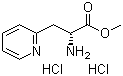 D-3-(2-吡啶基)丙氨酸甲酯二盐酸盐分子结构 (CAS 163513-22-2)