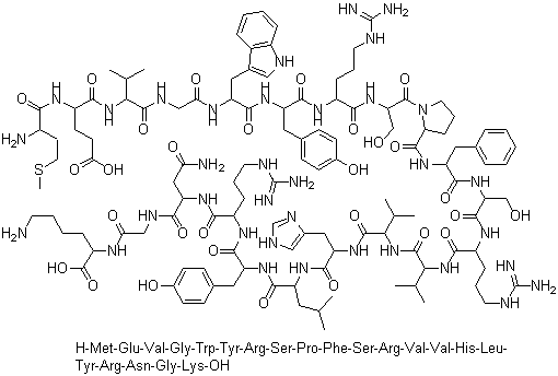 结构式 CAS# 163913-87-9, MOG (35-55)