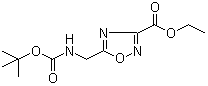 5-[[[(1,1-Dimethylethoxy)carbonyl]amino]methyl]-1,2,4-oxadiazole-3-carboxylic acid ethyl ester molecular structure (CAS 164029-34-9)