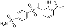 Indisulam molecular structure (CAS 165668-41-7)