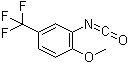 结构式 CAS# 16588-75-3, 2-甲氧基-5-(三氟甲基)苯基异氰酸酯