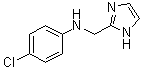 结构式 CAS# 166096-16-8, N-(1H-咪唑-2-基甲基)-4-氯苯胺