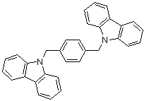 9,9'-[1,4-Phenylenebis(methylene)]bis-9H-carbazole molecular structure (CAS 166256-60-6)