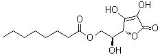 6-O-Octanoyl-L-ascorbic acid molecular structure (CAS 16690-38-3)