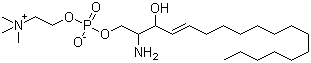 D-Erythro-sphingosylphosphorylcholine molecular structure (CAS 1670-26-4)