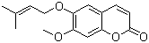 7-Methoxy-6-[(3-methyl-2-buten-1-yl)oxy]-2H-1-benzopyran-2-one molecular structure (CAS 16712-77-9)