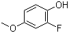 2-Fluoro-4-methoxyphenol molecular structure (CAS 167683-93-4)