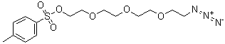 11-Azido-3,6,9-trioxaundecanyl p-toluenesulfonate molecular structure (CAS 168640-82-2)