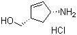 结构式 CAS# 168960-19-8, (1S,4R)-(4-氨基环戊-2-烯基)甲醇盐酸盐