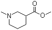 structure of CAS# 1690-72-8, Methyl 1-methylpiperidine-3-carboxylate;1-Methylpiperidine-3-carboxylic acid methyl ester