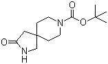 structure of CAS# 169206-67-1, tert-Butyl 3-oxo-2,8-diazaspiro[4.5]decane-8-carboxylate;3-Oxo-2,8-diazaspiro[4.5]decane-8-carboxylic acid tert-butyl ester