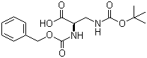 L-N-Cbz-3-N-Boc-Amino-alanine molecular structure (CAS 16947-84-5)