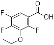 结构式 CAS# 169507-61-3, 3-乙氧基-2,4,5-三氟苯甲酸