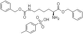 structure of CAS# 16964-83-3, N-Benzyloxycarbonyl-L-lysine benzyl ester p-toluenesulfonate;N6-[(Phenylmethoxy)carbonyl]-L-lysine phenylmethyl ester mono(4-methylbenzenesulfonate); L-Lys(z)-Obzl TsOH