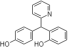 2-[(4-Hydroxyphenyl)-2-pyridinylmethyl]phenol molecular structure (CAS 16985-05-0)
