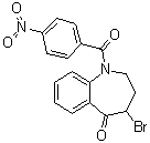 4-Bromo-1,2,3,4-tetrahydro-1-(4-nitrobenzoyl)-5H-1-benzazepin-5-one molecular structure (CAS 169879-06-5)