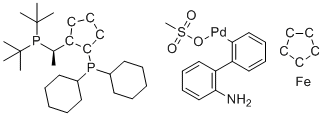结构式 CAS# 1702311-34-9, Josiphos SL-J009-1 Pd G3
