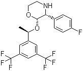 [2R-[2aR*),3a]-2-[1-[3,5-双(三氟甲基)苯基]乙氧基]-3-(4-氟苯基)吗啉分子结构 (CAS 170729-79-0)