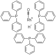 Carbonyltris(triphenylphosphine)rhodium(I) hydride molecular structure (CAS 17185-29-4)