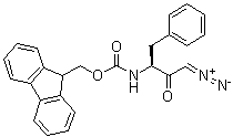 N-[(1S)-3-Diazo-2-oxo-1-(phenylmethyl)propyl]carbamic acid 9H-fluoren-9-ylmethyl ester molecular structure (CAS 172097-41-5)