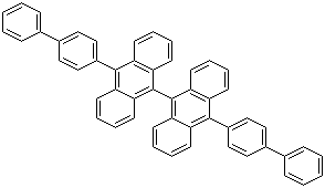 10,10'-Bis([1,1'-biphenyl]-4-yl)-9,9'-bianthracene molecular structure (CAS 172285-79-9)