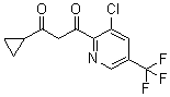 结构式 CAS# 172527-65-0, 1-[3-氯-5-(三氟甲基)-2-吡啶基]-3-环丙基-1,3-丙二酮