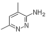 structure of CAS# 17258-21-8, 4,6-Dimethyl-3-pyridazinaminemine;(4,6-Dimethylpyridazin-3-yl)amine