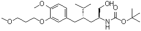 tert-Butyl [(2S,4S)-4-[3-(3-methoxypropoxy)-4-methoxybenzyl]-1-hydroxy-5-methylhexan-2-yl]carbamate molecular structure (CAS 172900-82-2)