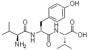 L-Valyl-L-tyrosyl-L-valine molecular structure (CAS 17355-22-5)