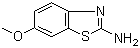 结构式 CAS# 1747-60-0, 2-氨基-6-甲氧基苯并噻唑