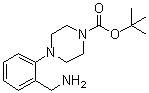 4-[2-(氨基甲基)苯基]-1-哌嗪羧酸叔丁酯分子结构 (CAS 174855-53-9)