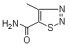 4-Methyl-1,2,3-thiadiazole-5-carboxamide molecular structure (CAS 175136-67-1)