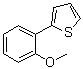 结构式 CAS# 17595-92-5, 2-(2-甲氧基苯基)噻吩