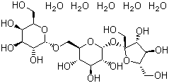 D(+)-Raffinose pentahydrate molecular structure (CAS 17629-30-0)