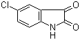 结构式 CAS# 17630-76-1, 5-氯靛红; 5-氯-1H-吲哚-2,3-二酮