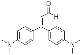 3,3-Bis[4-(N,N-dimethylamino)phenyl]-2-propenal molecular structure (CAS 17665-72-4)