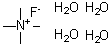 Tetramethylammonium fluoride tetrahydrate molecular structure (CAS 17787-40-5)
