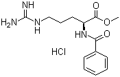 N-Benzoyl-L-arginine methyl ester hydrochloride molecular structure (CAS 1784-04-9)