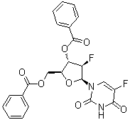 1-(3,5-Di-O-benzoyl-2-deoxy-2-fluoro-beta-L-arabinofuranosyl)-5-fluoro-2,4(1H,3H)-pyrimidinedione molecular structure (CAS 178687-87-1)