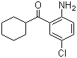 (2-Amino-5-chlorophenyl)-cyclohexylmethanone molecular structure (CAS 1789-30-6)
