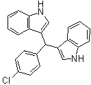 structure of CAS# 178946-89-9, 4-Chlorophenyl-3,3'-diindolylmethane;4-ÂÈ±½»ù-3,3'-¶þßÅßá»ù¼×Íé
