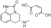 structure of CAS# 179386-44-8, Sumanirole maleate;PNU 95666; (R)-5,6-Dihydro-5-(methylamino)-4H-imidazo[4,5,1-ij]quinolin-2(1H)-one (Z)-2-butenedioate
